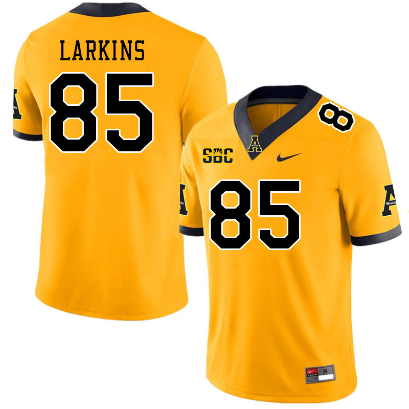 Men #85 David Larkins Appalachian State Mountaineers College Football Jerseys Stitched Sale-Gold